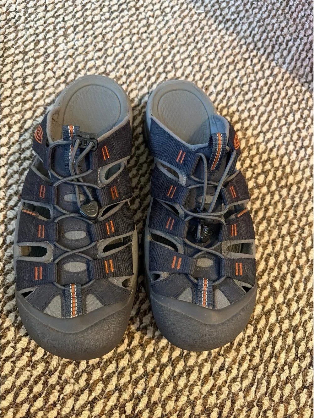 Keen Newport Slide Sky Captain/Bombay Brown Men's 10.5 Water Fisherman Sandals